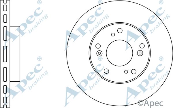 APEC BRAKING Jarrulevy DSK2618